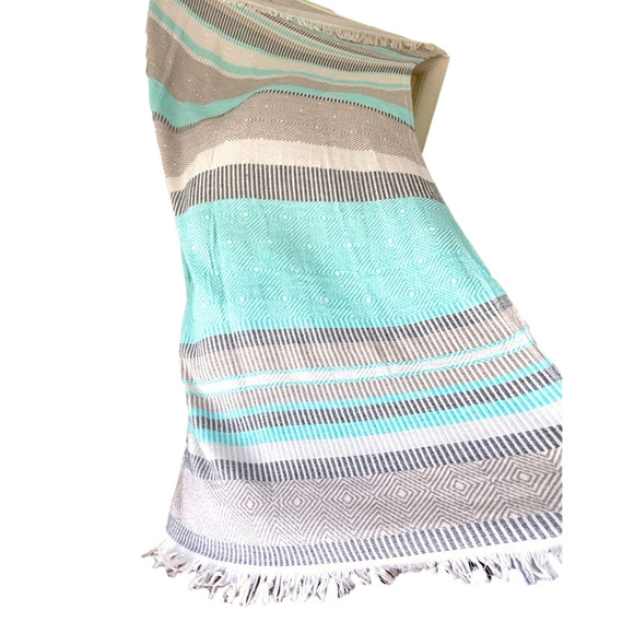 Sensitive Skin Organic Cotton Travel Throw Wrap Swim Sarong Multifunctional NEW! - Picture 7 of 16